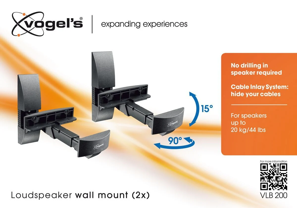 Product image 3 for VLB 200 Speaker Wall Mounts (2x)